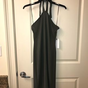 Leith Olive Halter Dress - never worn! Size M